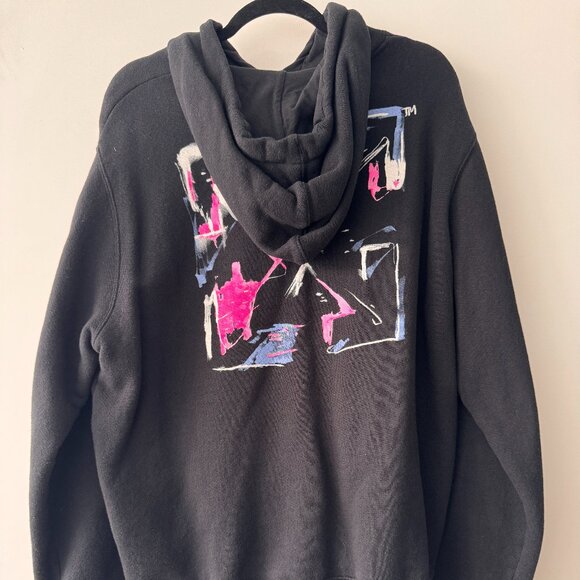 Off-White Women's Hotchpotch Painterly Arrow Hoodie, Size M, Black - Picture 2 of 5